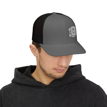 Bulldog Embroidered Snap Back Trucker Hat