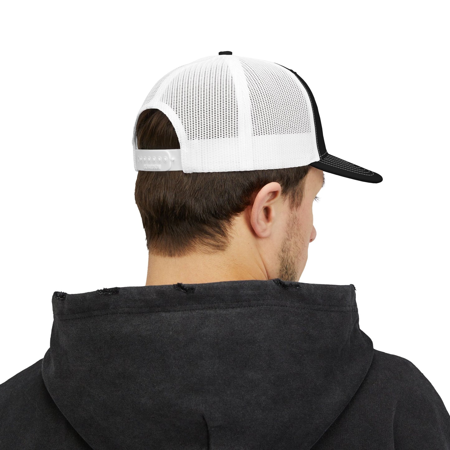 Bulldog Embroidered Snap Back Trucker Hat