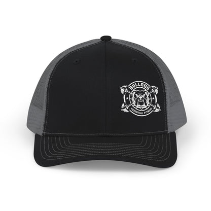 Bulldog Embroidered Snap Back Trucker Hat