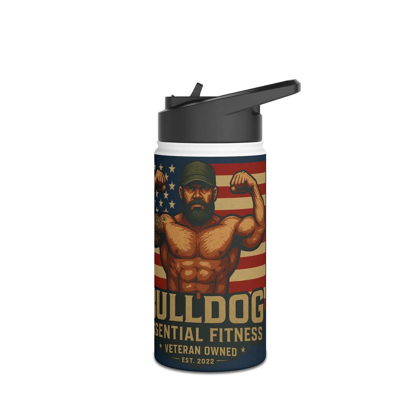 Bulldog Fitness Stainless Steel Water Bottle