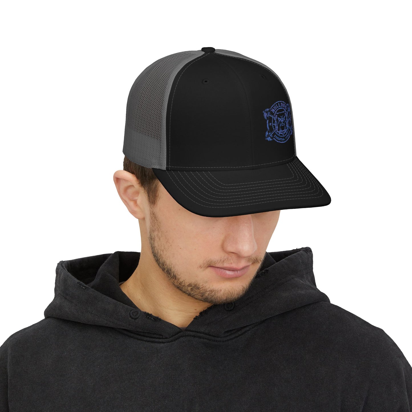 Bulldog Embroidered Snapback Trucker Hat