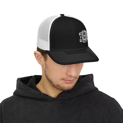 Bulldog Embroidered Snap Back Trucker Hat