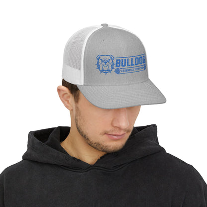Bulldog Embroidered Snap Back Trucker Hat