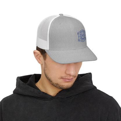 Bulldog Embroidered Snapback Trucker Hat