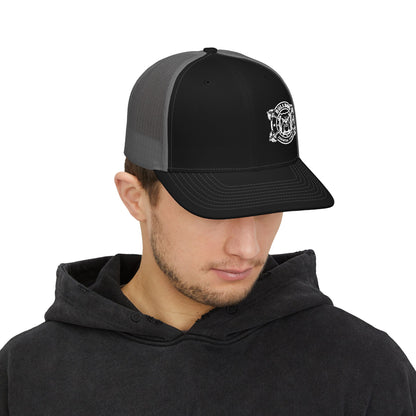 Bulldog Embroidered Snap Back Trucker Hat