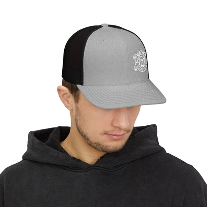 Bulldog Embroidered Snap Back Trucker Hat