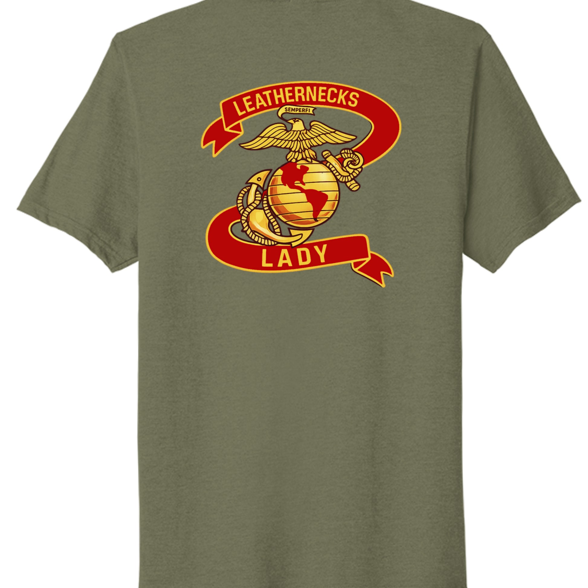 Military Green Heather - BACK