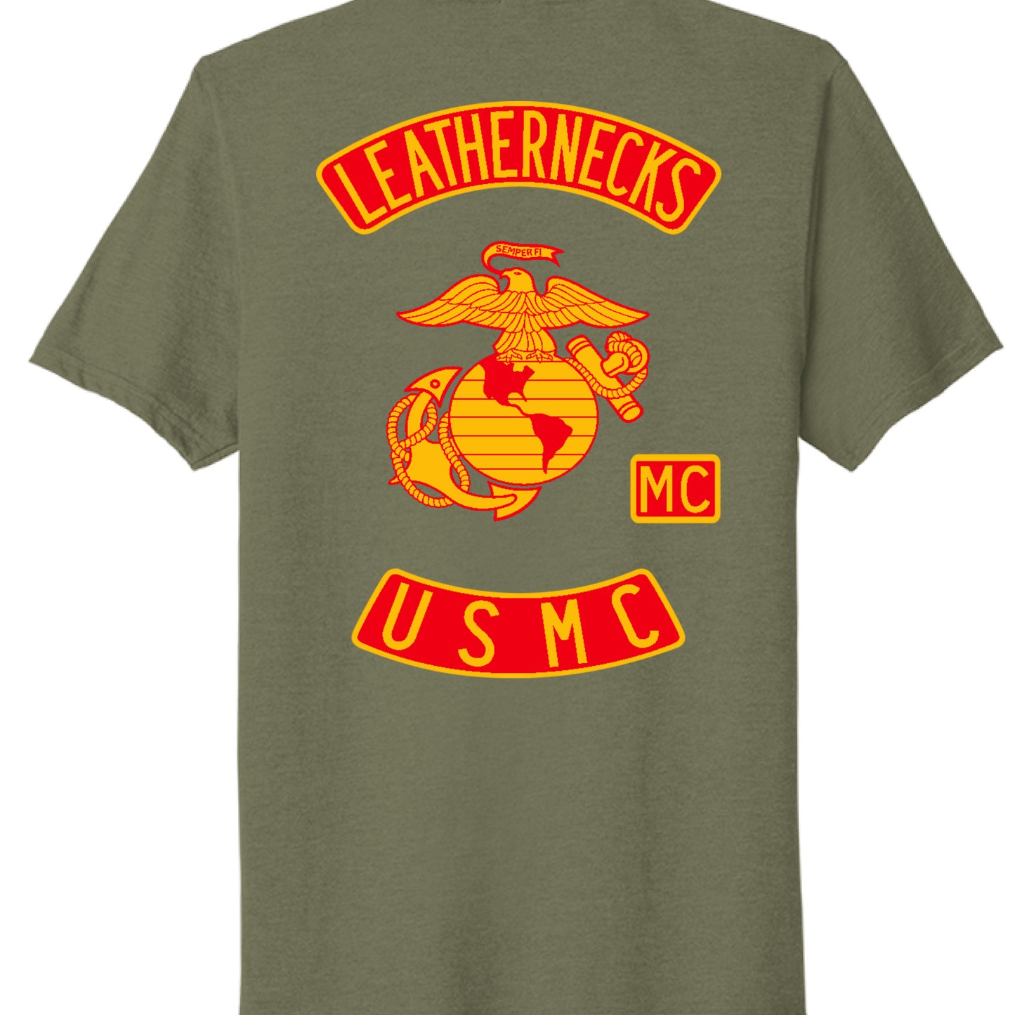 Military Green Heather - BACK