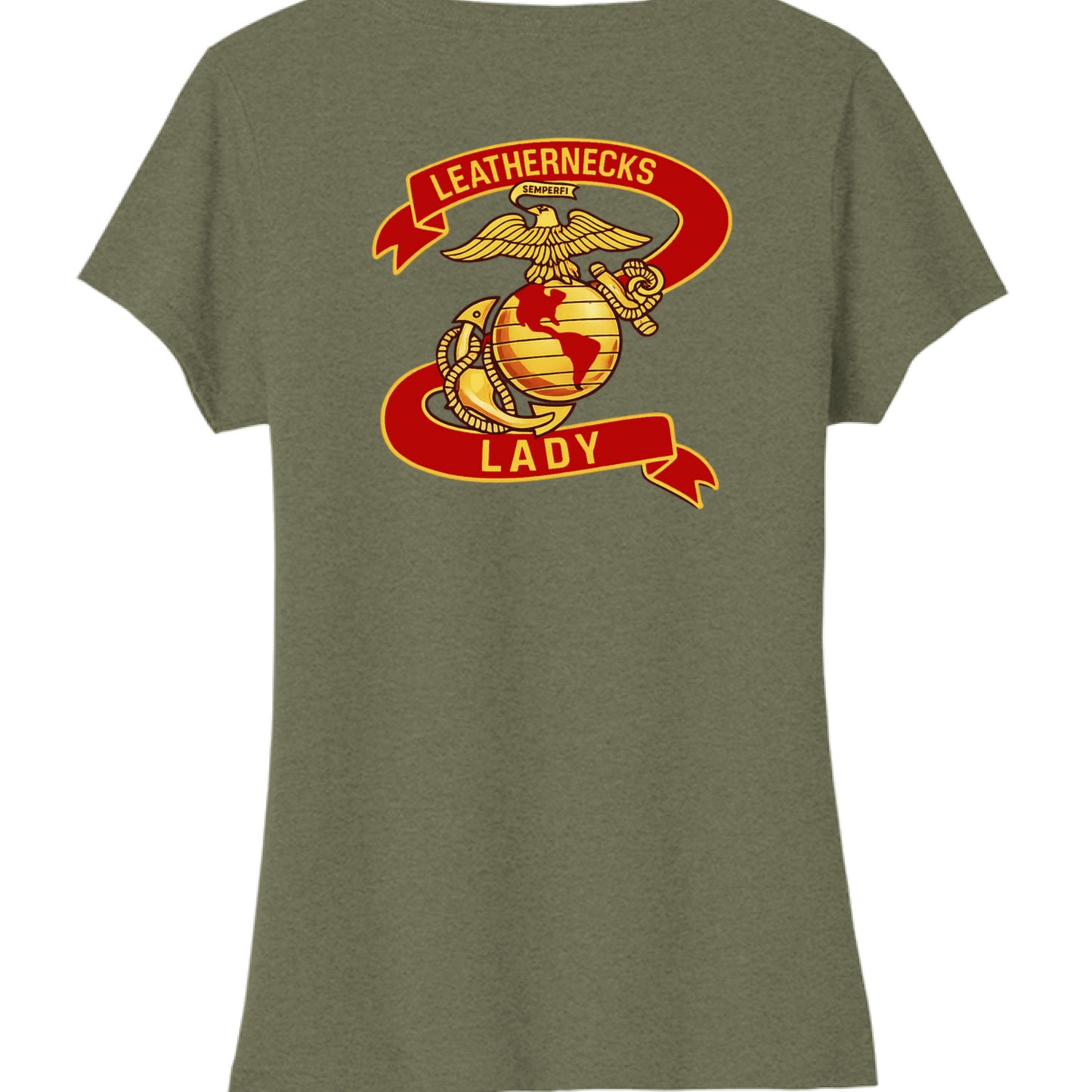 Military Green Heather - BACK