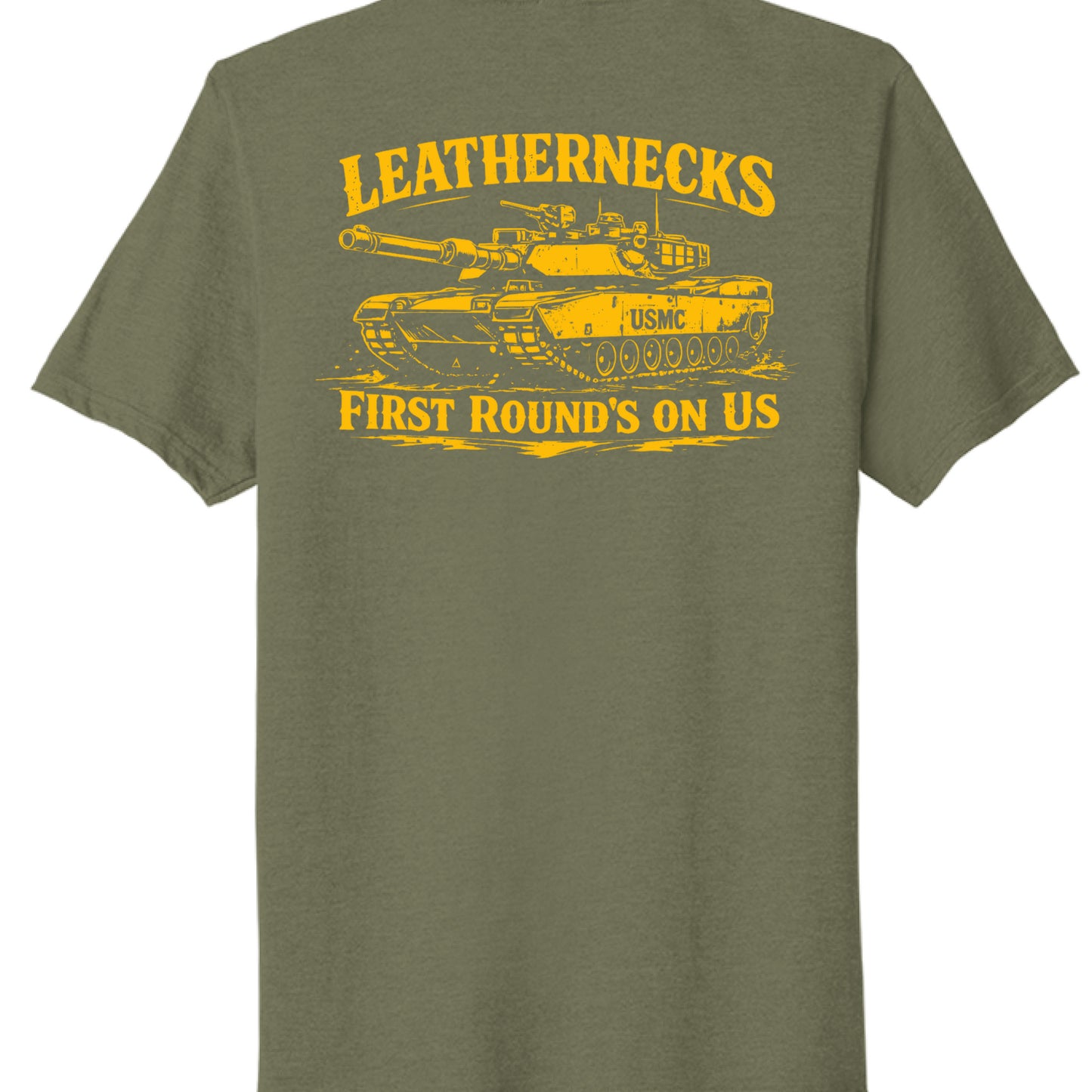 Military Green Heather - BACK