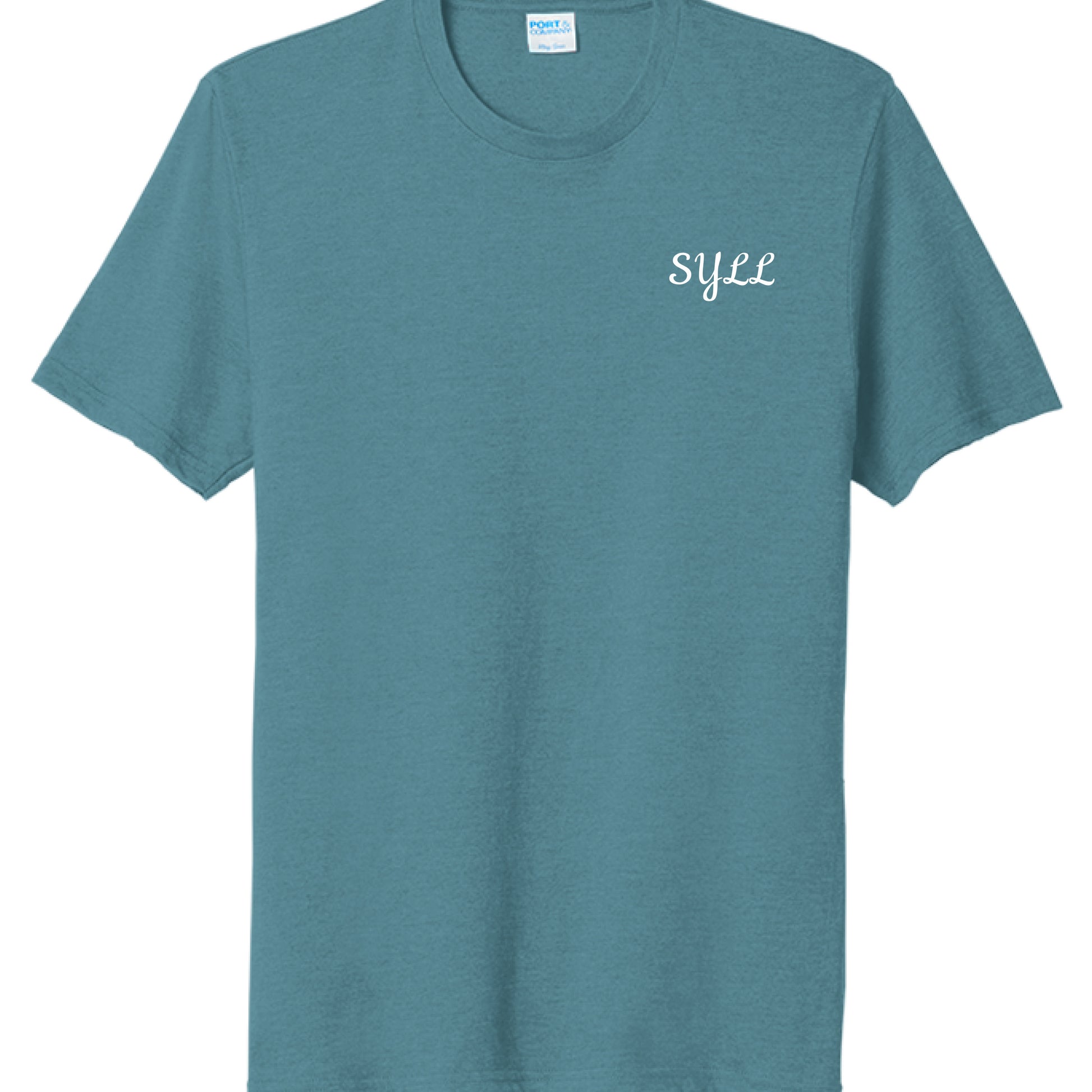 Vivid Teal Heather - FRONT