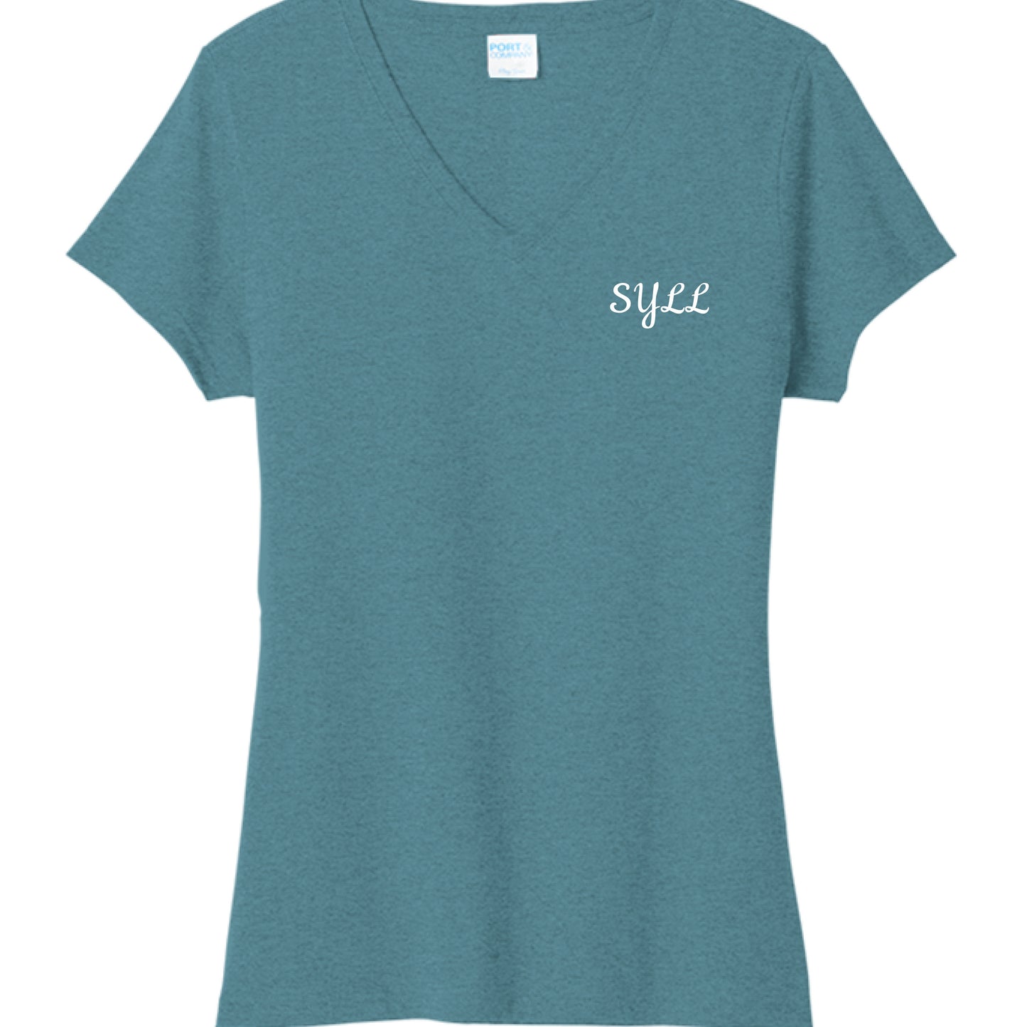Vivid Teal Heather - FRONT