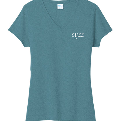 Vivid Teal Heather - FRONT