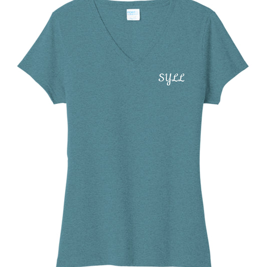 Vivid Teal Heather - FRONT