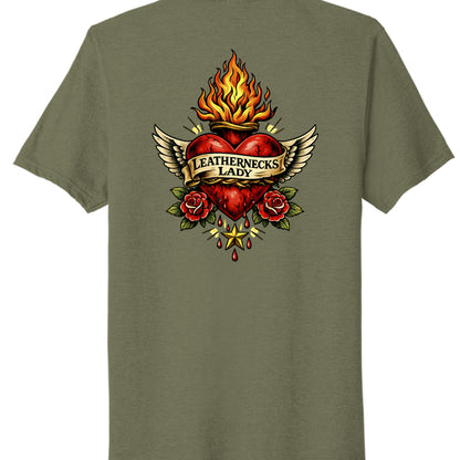 Military Green Heather - BACK