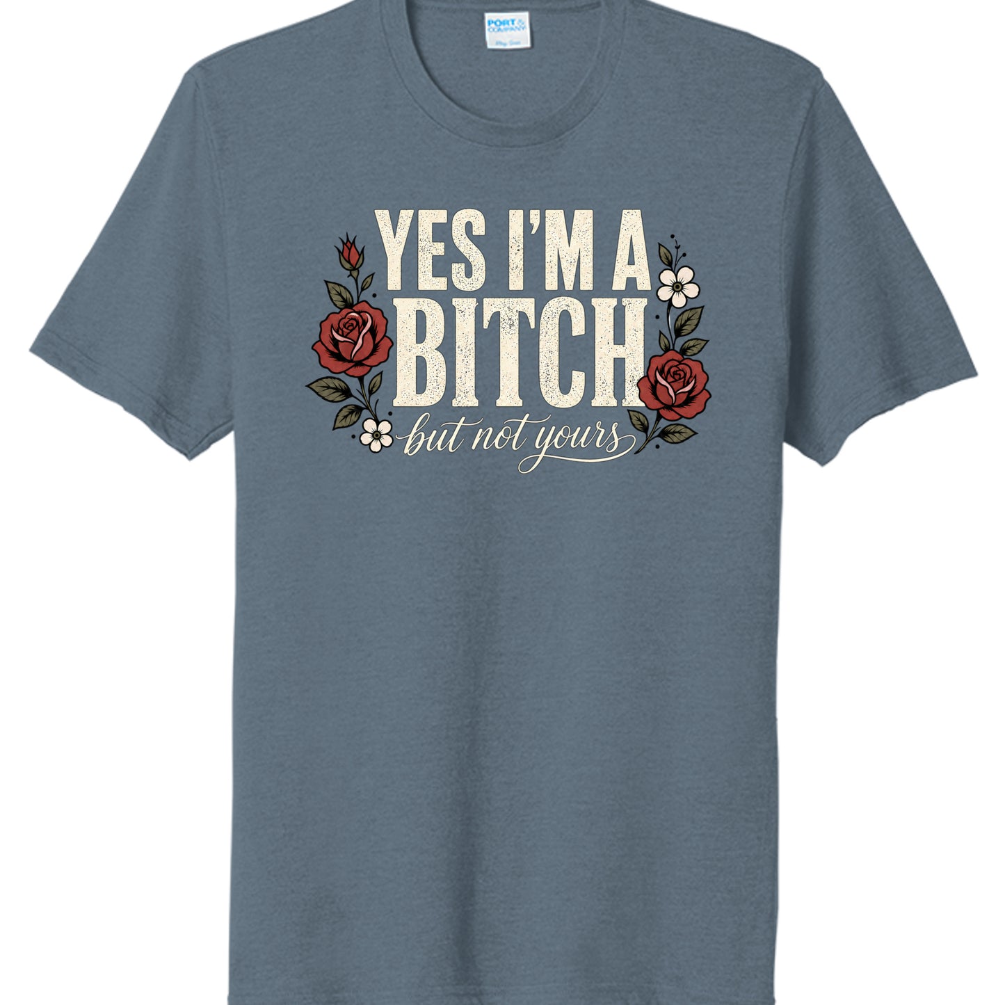 Steel Blue Heather - PC330 - FRONT