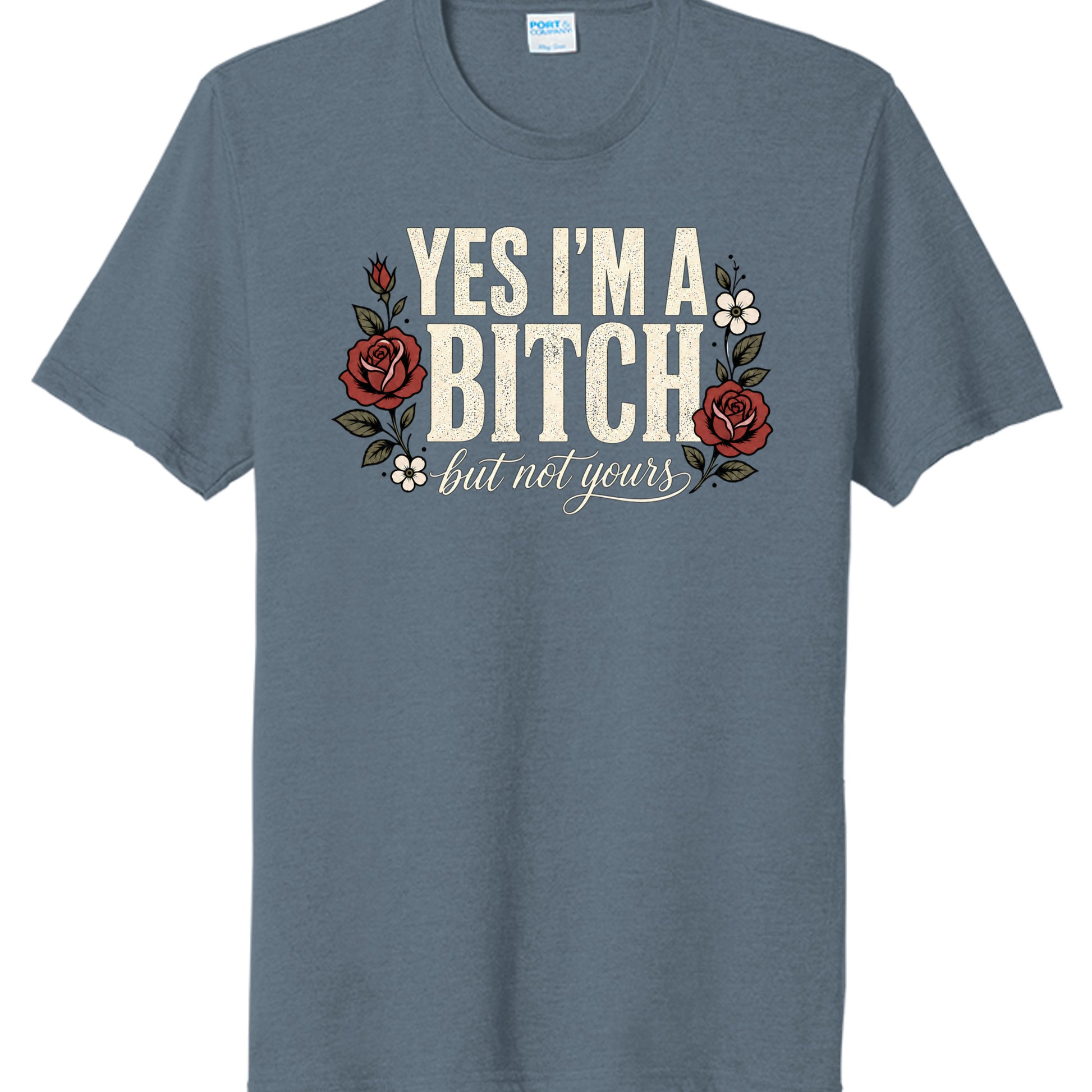 Steel Blue Heather - PC330 - FRONT