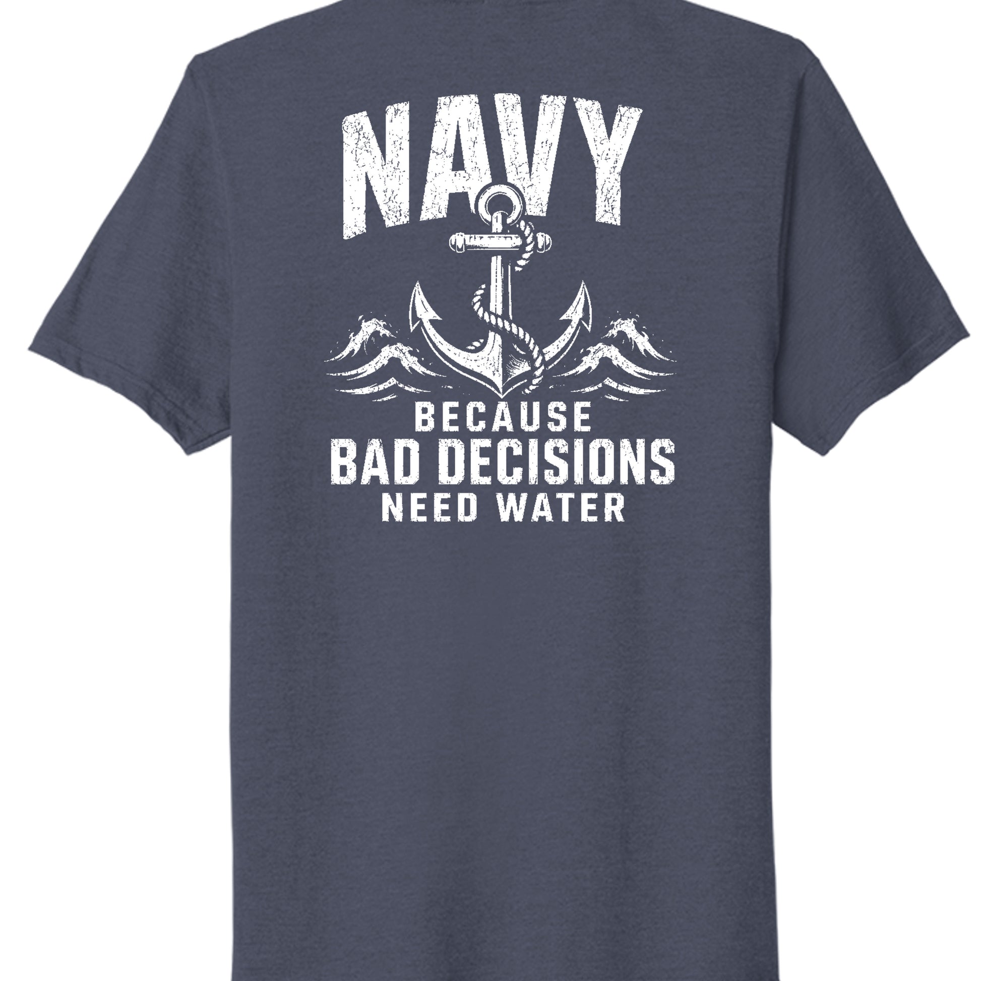 Team Navy Heather - PC330 - BACK