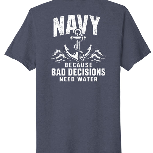 Team Navy Heather - PC330 - BACK