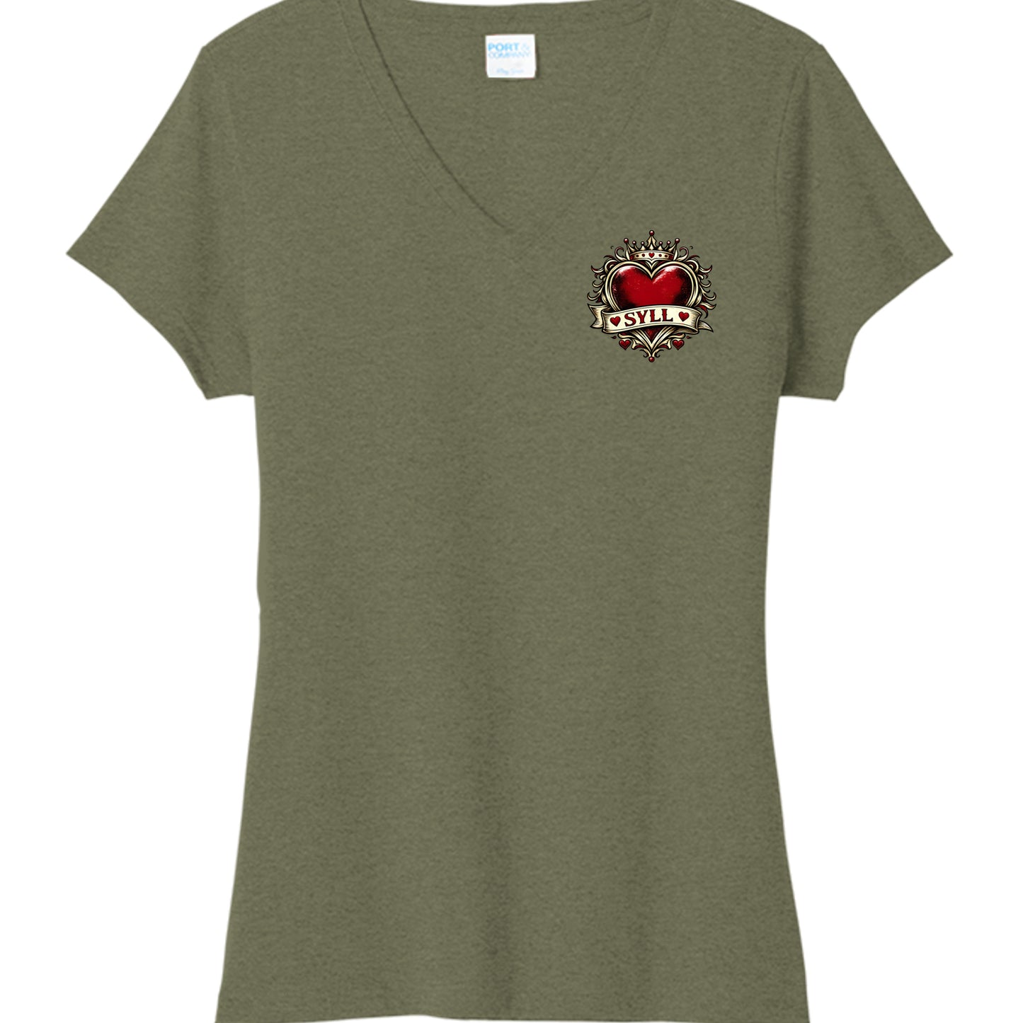 Military Green Heather - LPC330V - FRONT