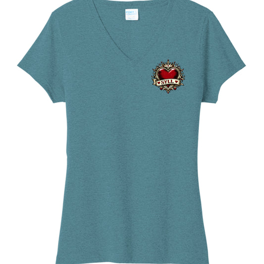 Vivid Teal Heather - LPC330V - FRONT