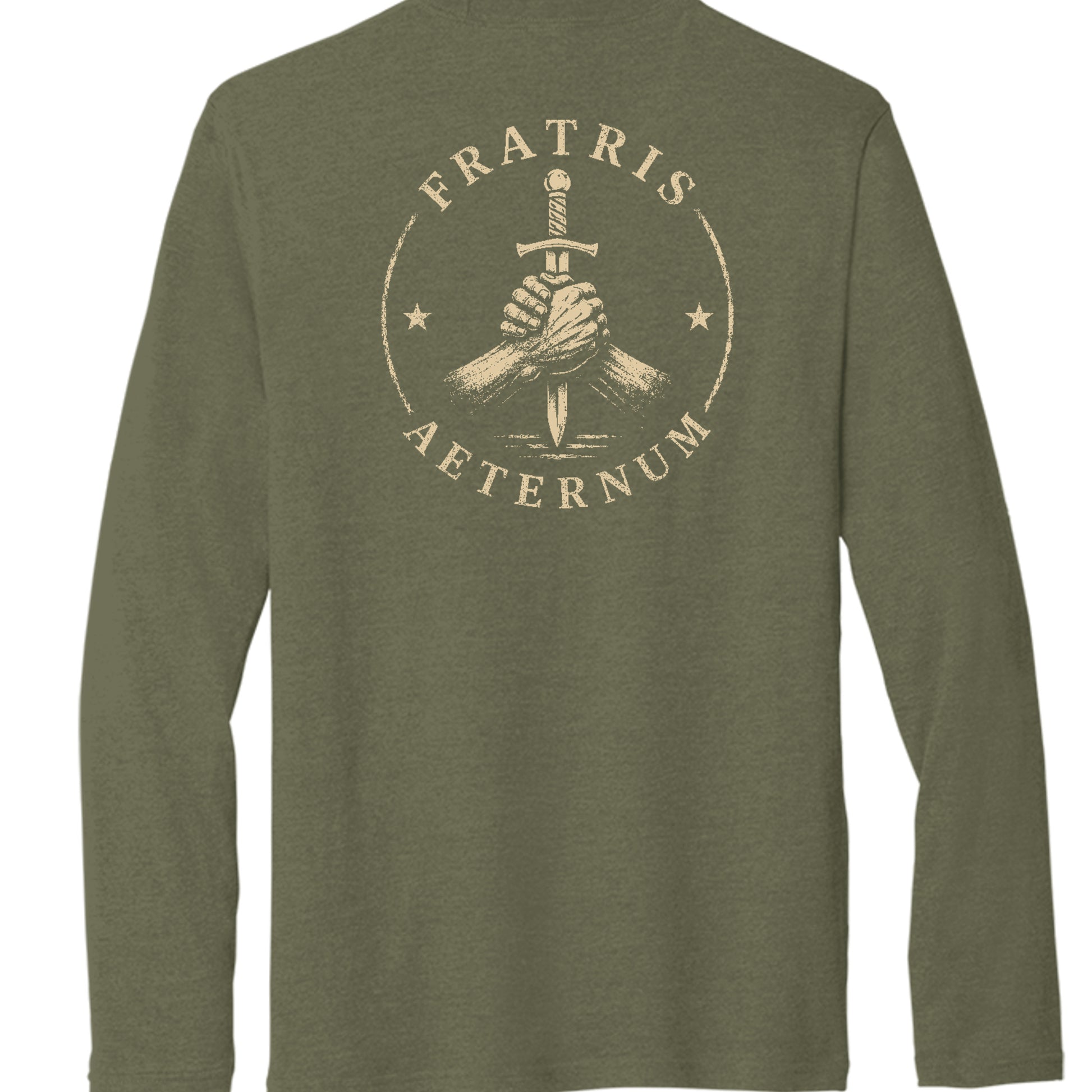 Military Green Heather - PC330LS - BACK