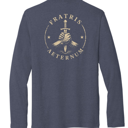 Team Navy Heather - PC330LS - BACK