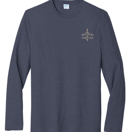 Team Navy Heather - PC330LS - FRONT