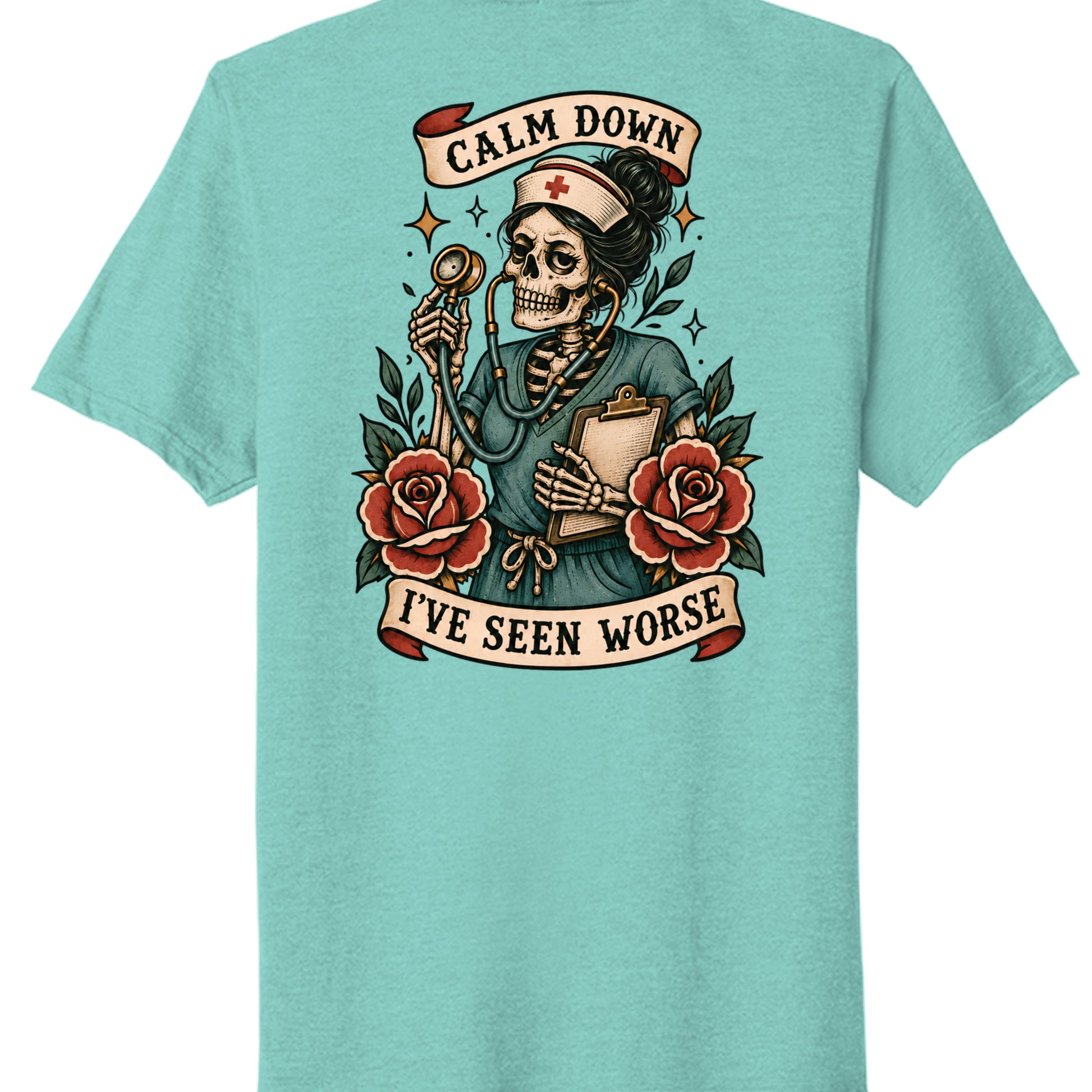 Vivid Teal Heather - PC330 - BACK