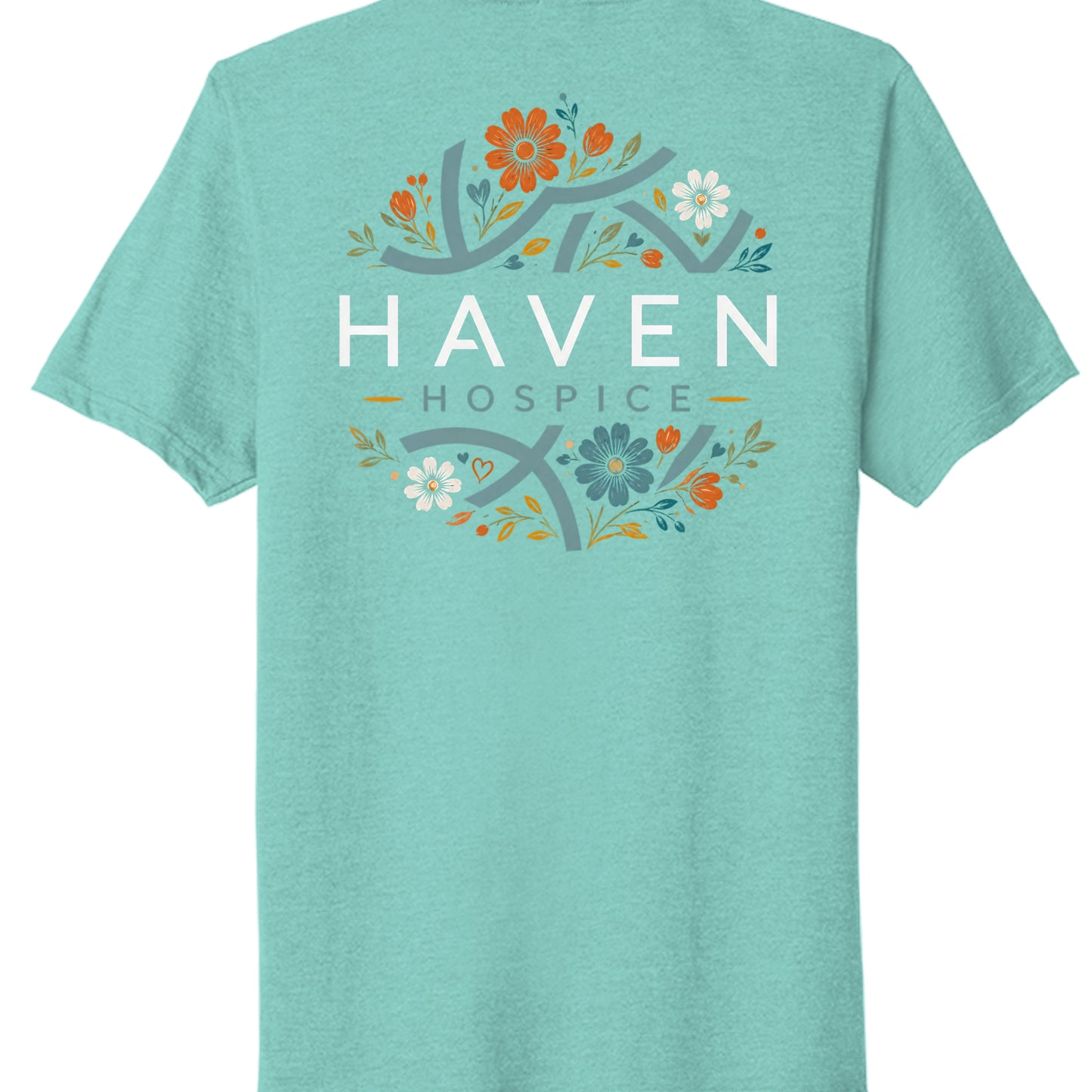 Vivid Teal Heather - PC330 - BACK