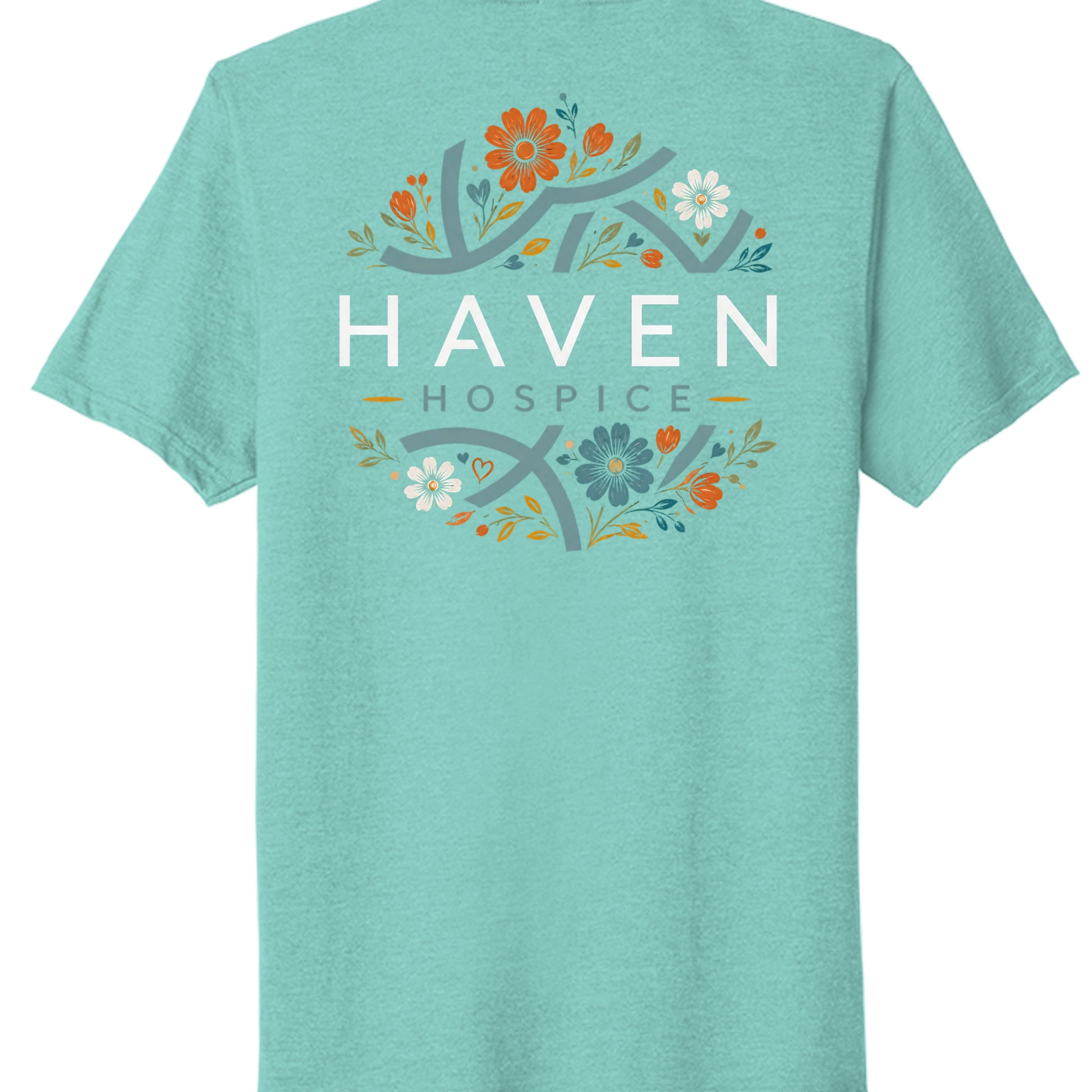 Vivid Teal Heather - PC330 - BACK