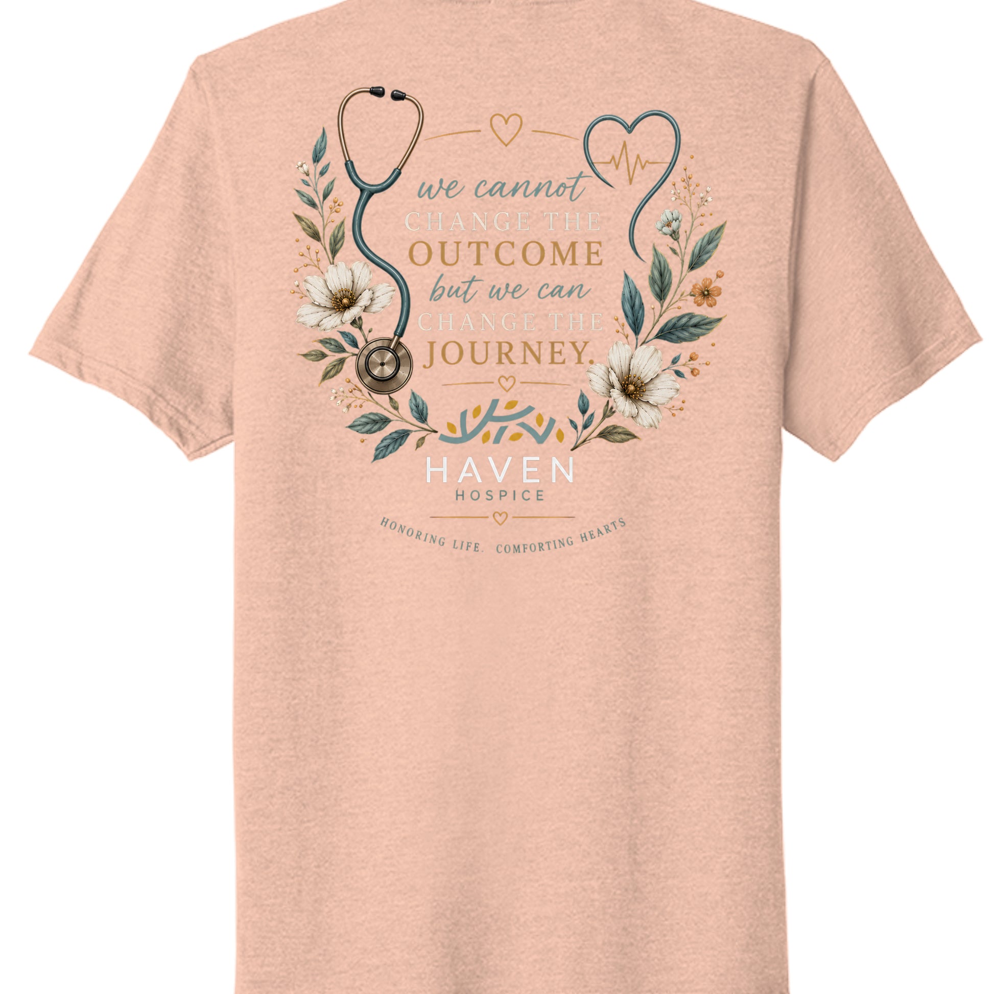 Heathered Dusty Peach - PC330 - BACK