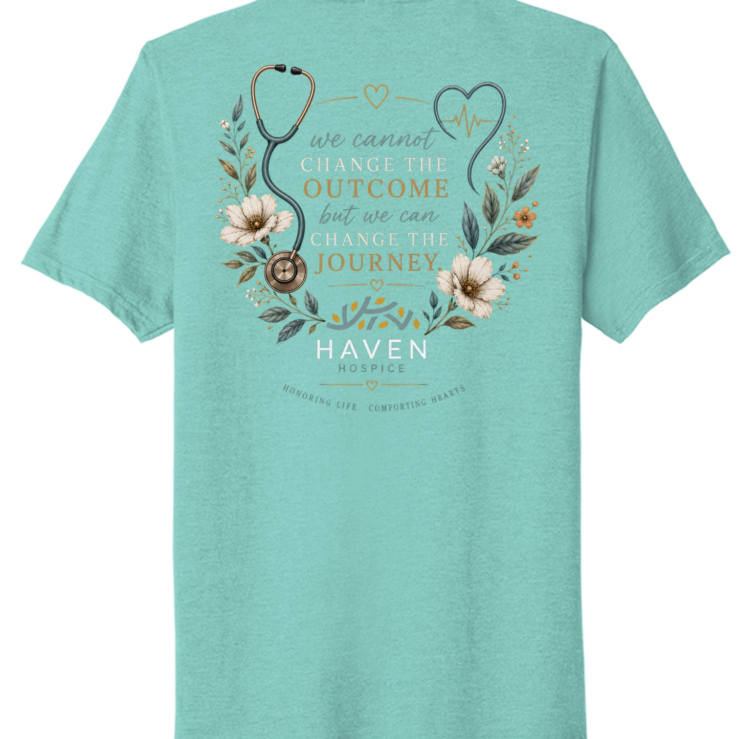 Vivid Teal Heather - PC330 - BACK