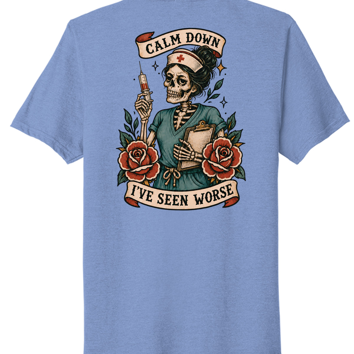Carolina Blue Heather - PC330 - BACK