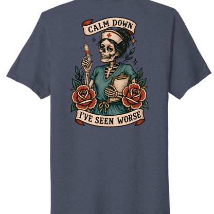 Team Navy Heather - PC330 - BACK