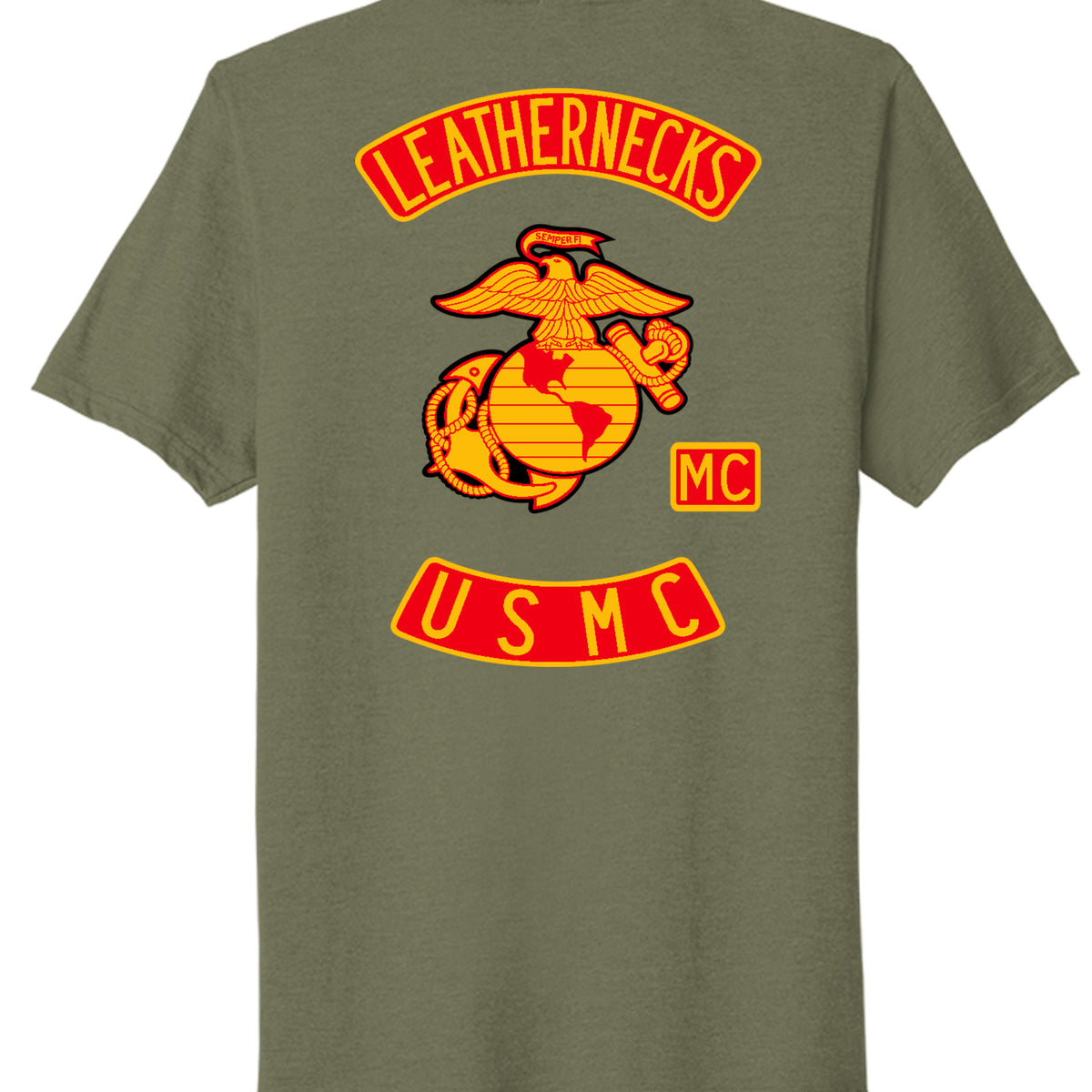 Military Green Heather - PC330 - BACK